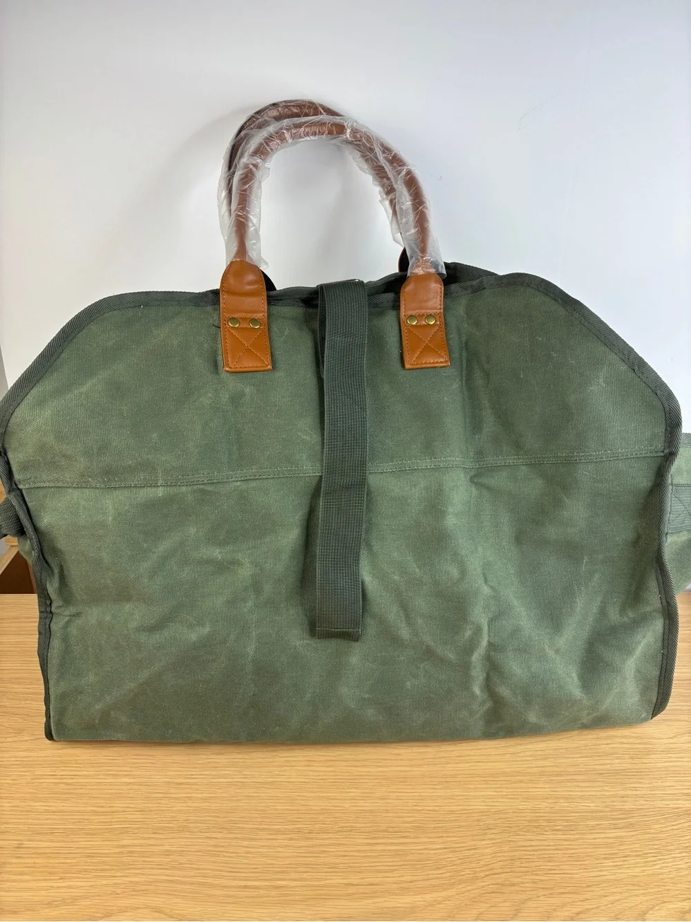 Waxed Durable Canvas Firewood Storage Bag NWT